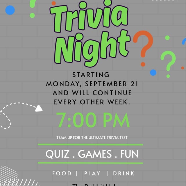 Trivia with Chad!